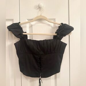 Princess Polly Black Bustier Corset